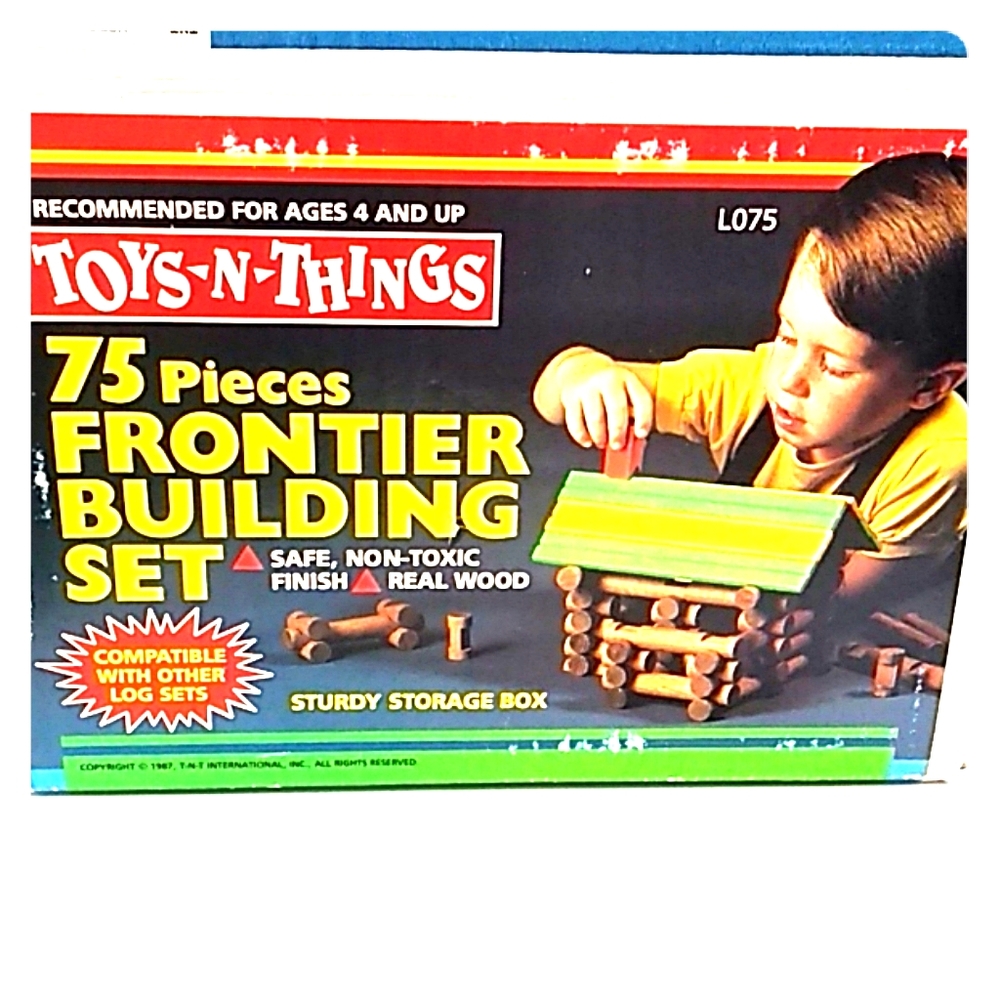 1987 vintage complete wood  building blocks